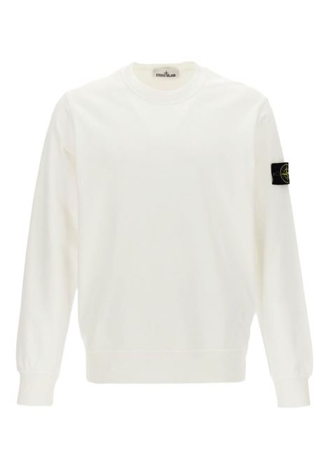 felpa 6100060 uomo bianca STONE ISLAND | L1S15 6100060 S0051V0001